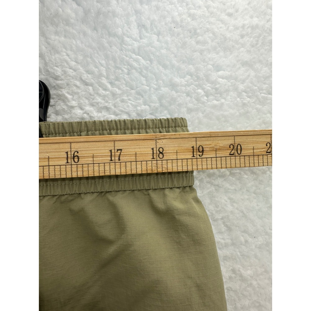 Eddie Bauer Mens Khaki Nylon Cargo Shorts Belted Flat Front Size L G - Picture 11 of 16